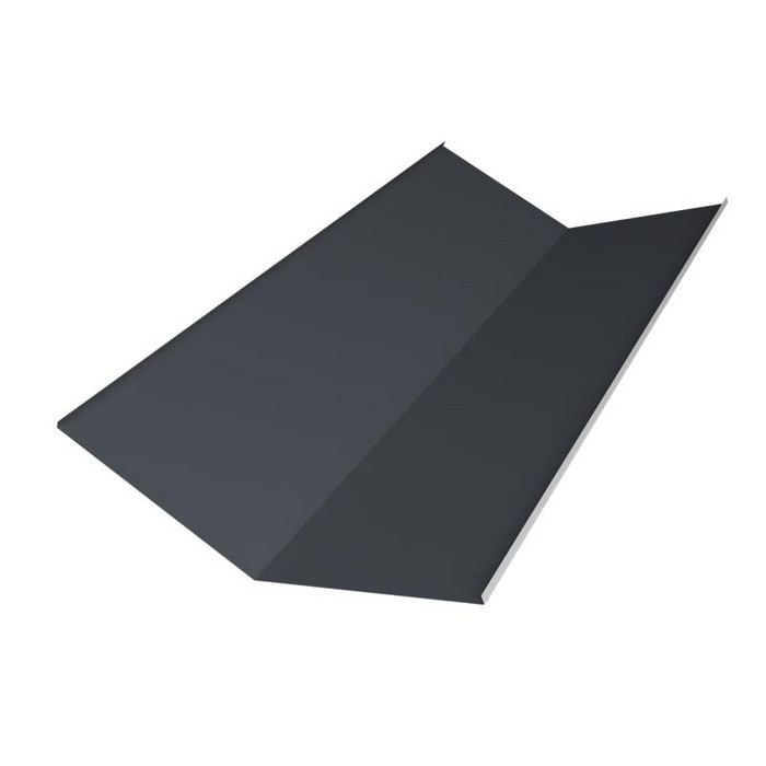 Планка ендовы нижней 300х300 0,5 GreenCoat Pural BT, matt RR 21 светло-серый